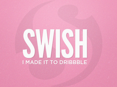 Swish first time pink