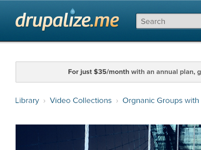 For Just... drupalize.me ui design web app