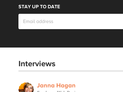 Stay Up To Date janna hagan web design