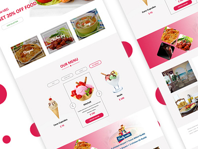 food Website page