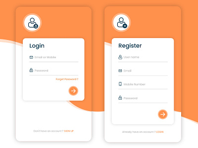 Mobile App -Sign in /Sign up adobe xd illustration login page login screen mobile mobile concept mobile design mobile ui mobileapps mockup tranding uiuxdesign uxdesign