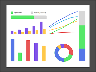 Data styles chart dashboard data graph gui list stats table ui user interface ux visualization