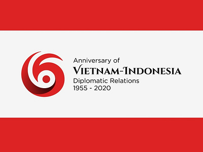 Anniversary of Indonesia-Vietnam Logo Competition branding design logo vector
