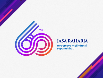 60th Anniversary of Jasaraharja Logo Competition branding design logo monogram logo vector