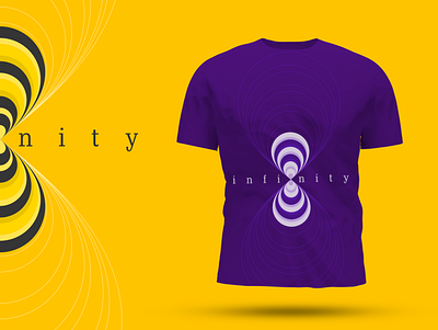 Infinity Design Concept apparel branding fashion lifestyle logo manstyle modern purple tshirt violet