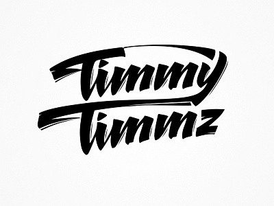 Timmy Timmz lettering logo music rb