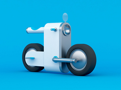 Futuristic Bike 3d bike c4d cartoon cinema4d futuristic modeling