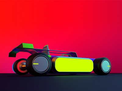 Concept RC / TRON NEON #1 3d c4d car cartoon cinema4d concept minimal render toy