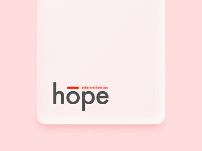 Hope Hand Soap branding illustraion logo mockup rebound type