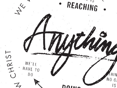 Anything hand illustrated typography