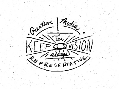 Keep The Vision doodle handlettering sketch type