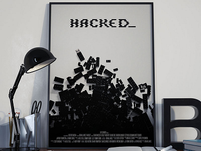 Hacked Poster lego poster typography
