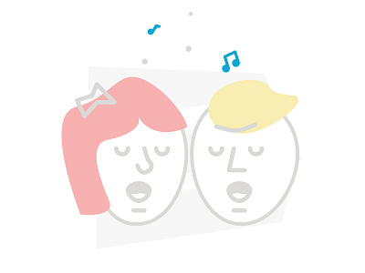 Lalalala icon illustration