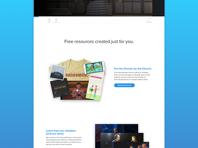 Churches layout ui web