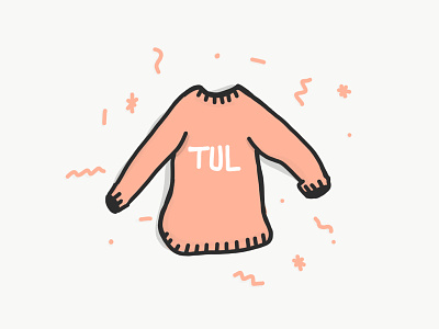 Collegiate Sweater illustration illy ipad