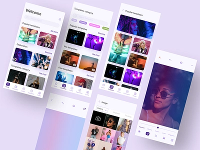 Photo editing app photoediting photoeditor ui ui design ux ux design