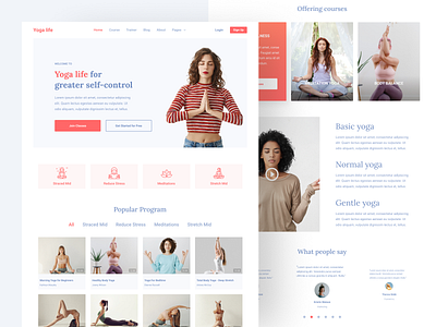 Yoga Landing Page