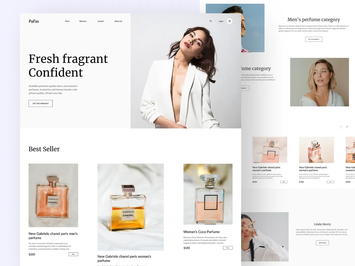 Elegant Perfume Website Design for Fragrance Lovers