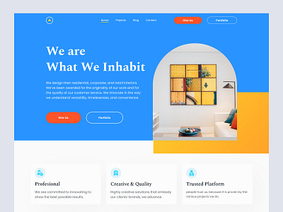 Interior Design - Landing Page UI