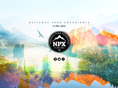 NPX Identity branding collage identity logos national parks nature photo montage