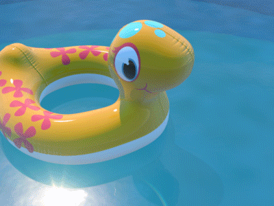 Adult Swim Bumper 3d adult swim animated animation c4d fart gif inflatable motion motion graphics pool pool toy