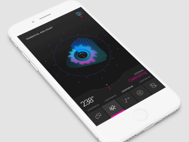 SciFi UI Test after effects animation app chart gif graph ios motion ui