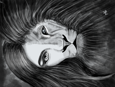 Beauty& the beast beast beauty drawing fresco illustration pencil tool