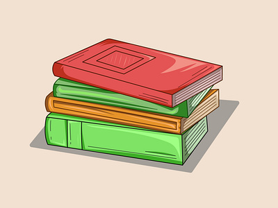 Books beautiful colors creative green icon illustration illustrator ipadpro learning light passion playful red shadow staysafe study vector vector art yellow