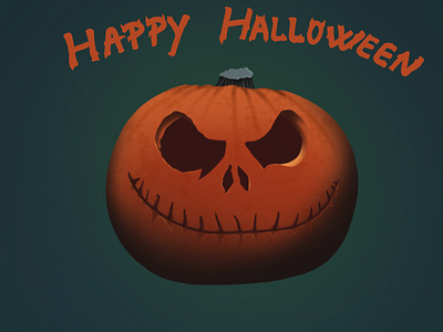 Halloween Pumpkin 🎃 art color drawing halloween happyhalloween illustration light procreate pumpkin shadow