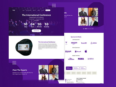 Event Countdown Landing Page countdown desain design event figma landing landingpage page purple template ui uidesign uiux user experience user interface ux violet web website