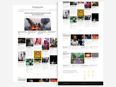 News Website - The Indonesia Times design figma interface news read story ui uidesign uiux user experience user interface ux web website