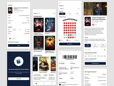Layar: An App To Order Movie Ticket android app application cinema design figma film iphone movie order ticket ui ui design uidesign uiux user experience user interface watch