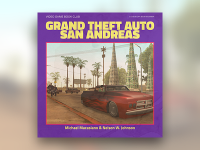 Video Game Book Club - San Andreas album artwork branding design graphic design podcast