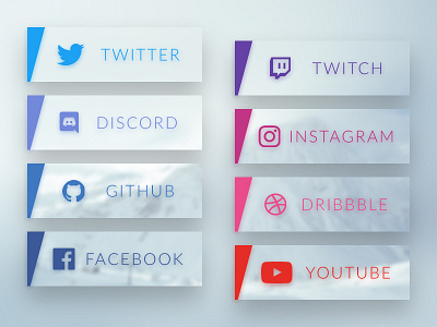 Twitch Panels branding graphic design twitch.tv