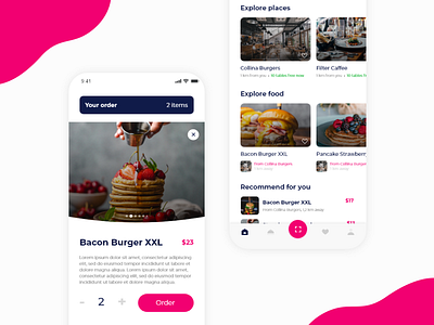 Placindo App app design flat food food and drink food app foodie restaurant restaurant app ui ux web website
