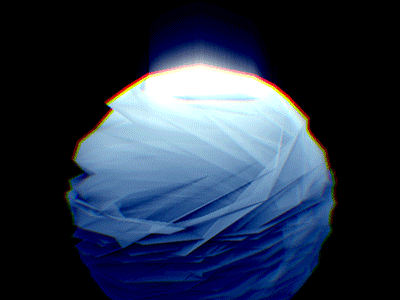 Faceted Bowl c4d cinema gif glow loop plane sphere