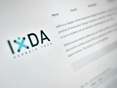 IxDA Homepage Rough Draft georgia homepage ixda minimal tech website white