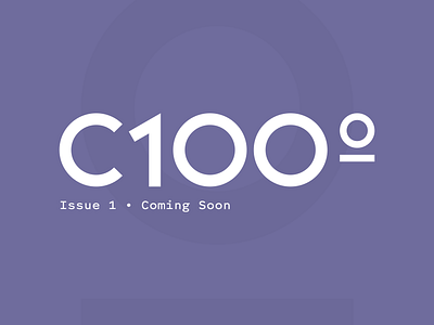 C100 Logo c100 journal logo purple