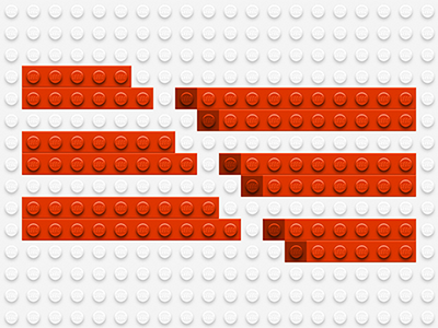 Lego Logo Flag basheer flag lego red white