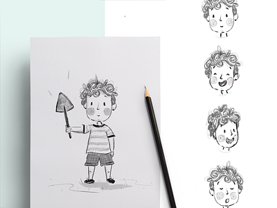 Book character WIP! book character character design draft editorial illustration face faces illustration kids sketch