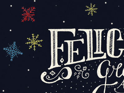 Ideame Christmas Card aerolab argentina christmas happyholidays illustration lettering snowflake typography