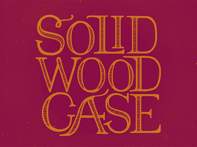 Carved Script carved case invoice lettering script wood