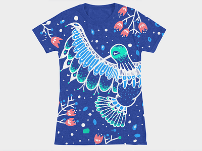 Hummingbird tshirt! animal bird clothes flowers hummingbird illustration leaves nature spring tshirt
