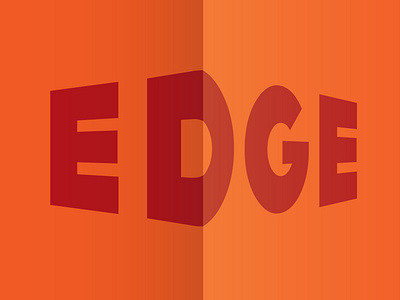 Edge animation art branding design flat graphic design illustration illustrator minimal typography