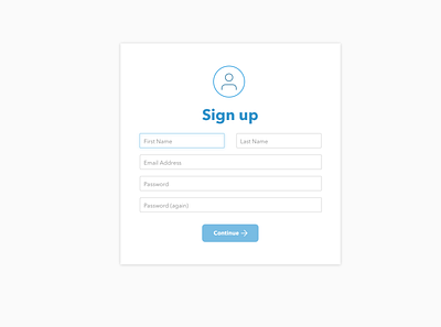 DailyUI: #001, Sign Up 001 dailyui form signup