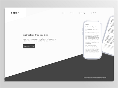 DailyUI: #003, Landing Page dailyui dailyui 003 grayscale landing landingpage page