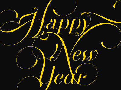 Happy New Year graphicdesign typography