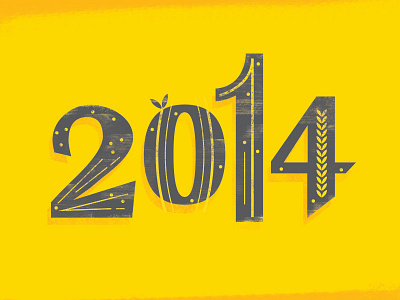 2014 2014 lines new year numbers texture yellow