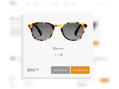 Product grid cart clean e commerce eyewear glasses shopping simple ui