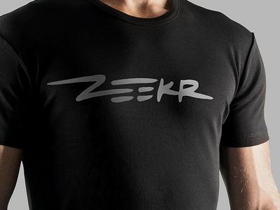 Zeekr lettering shirt typography zeekr